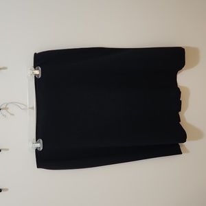 Black suiting skirt